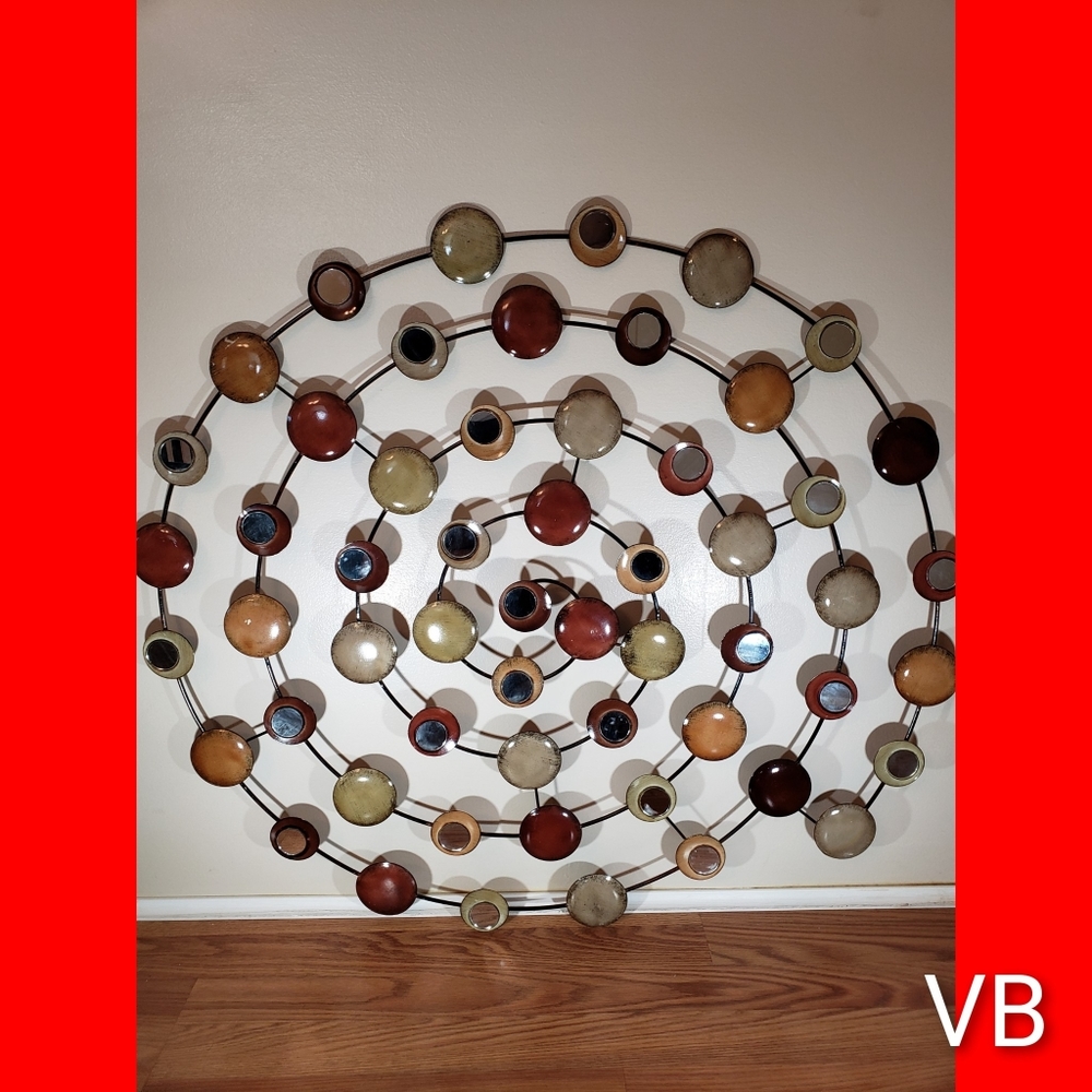 Wrought Iron Decorative Colorful Wall Art